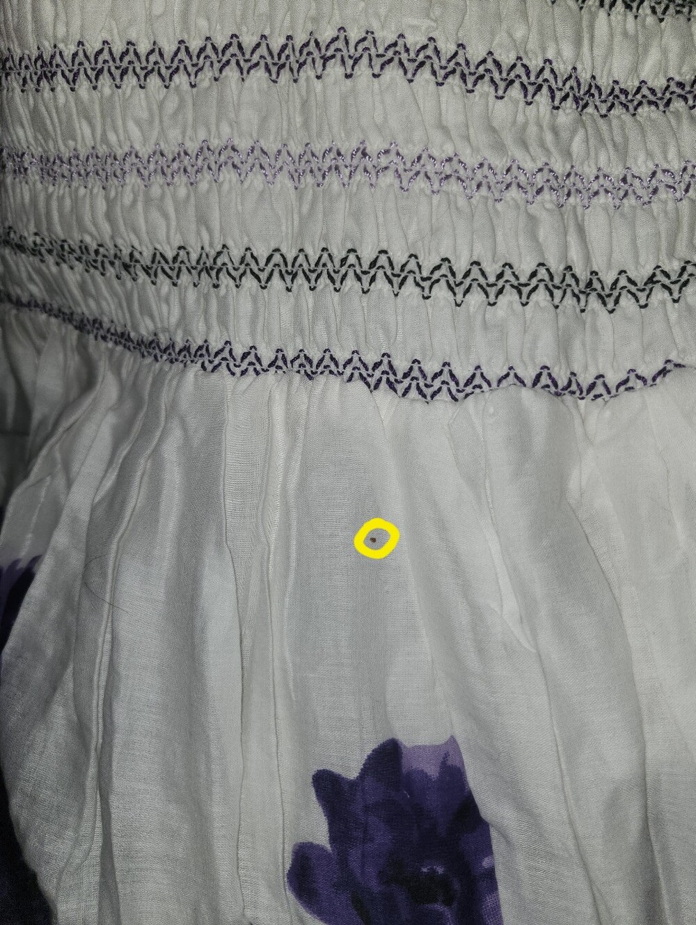 🤍💜NWT Fun & Flirt By Japna "Smocked Tube Top Purple💜Floral🌸 Dress" Sz Large - Picture 9 of 9
